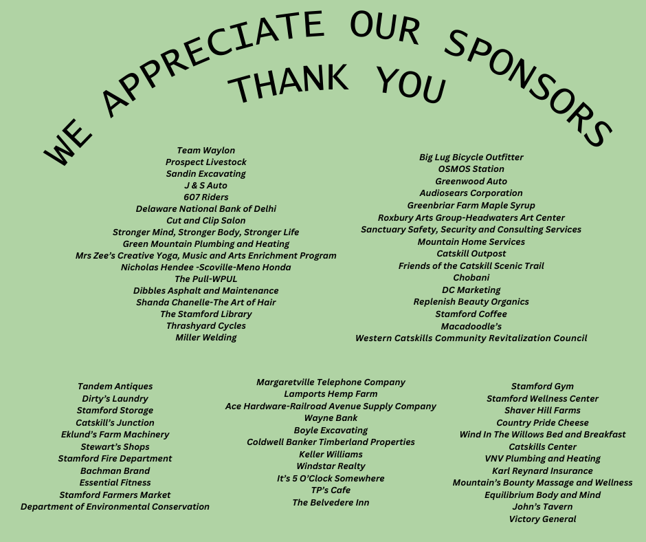 Thankful for Our Sponsors!