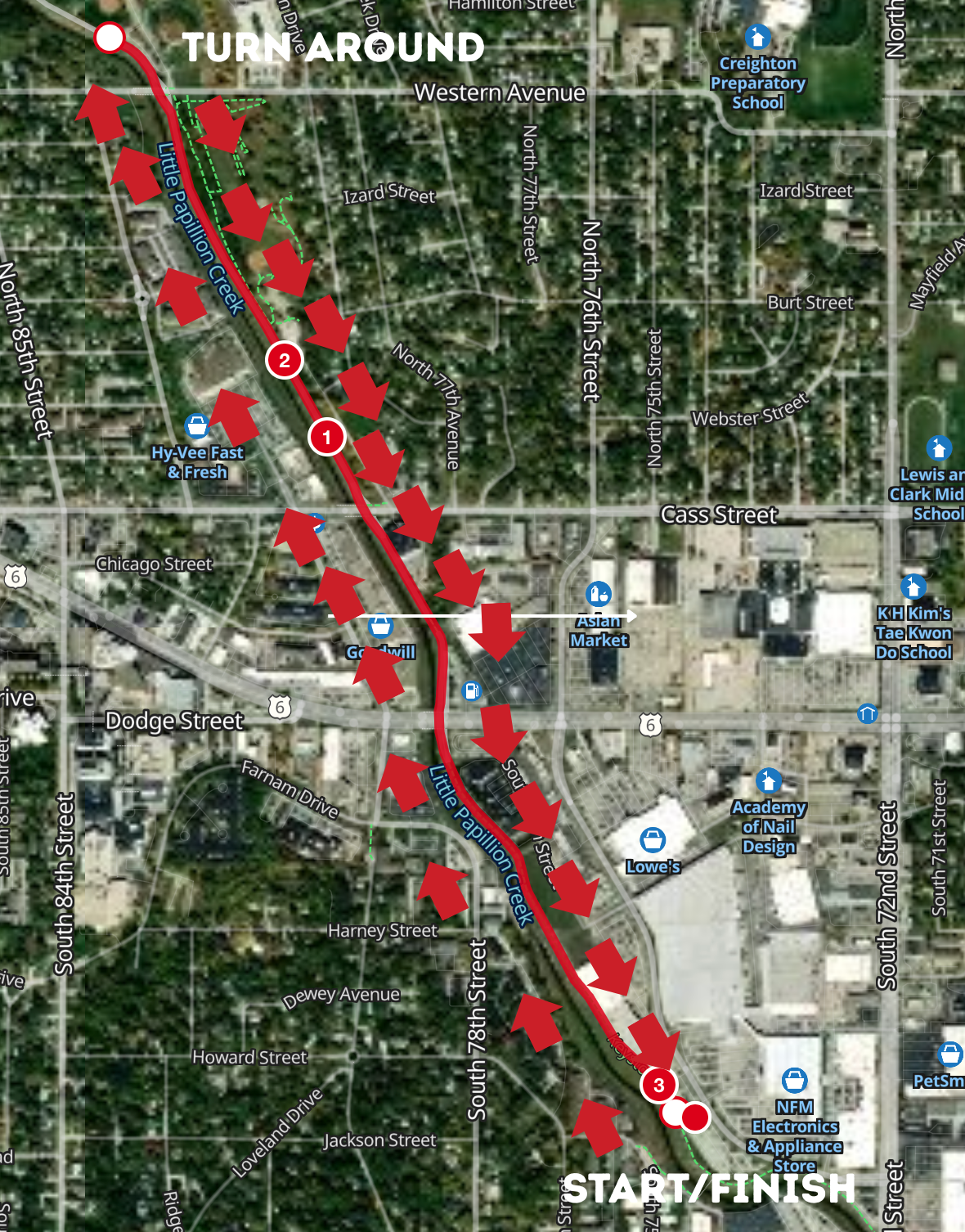 NFM 5k Course Map