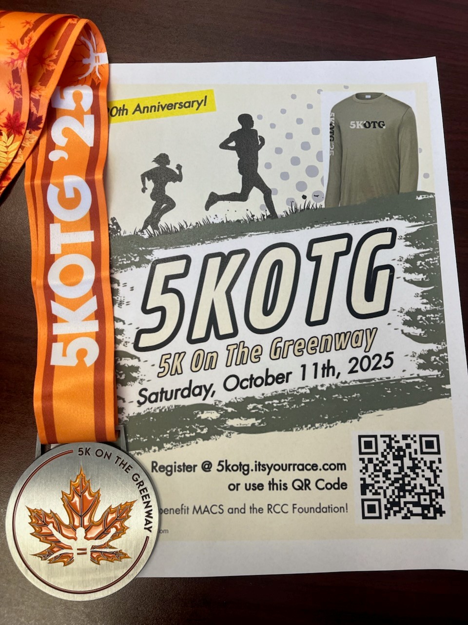 Medal image with flyer