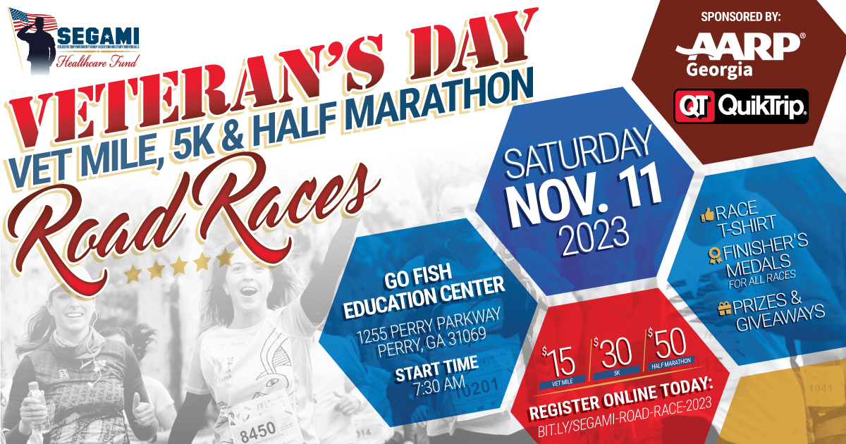 Veterans day half marathon perry ga